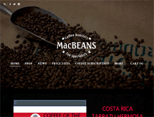 Tablet Screenshot of macbeans.com